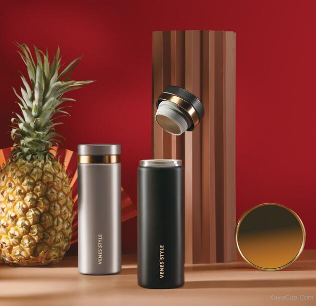 鍍銀保溫杯（皮禮盒）FC203-400