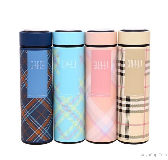 格紋紳士保溫杯