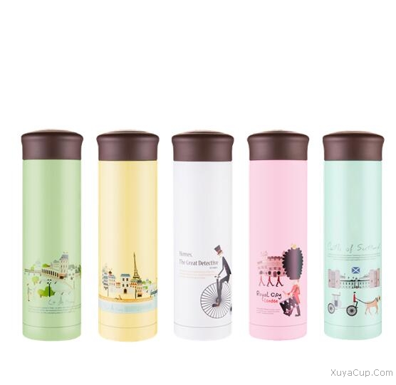 卡通直身保溫杯